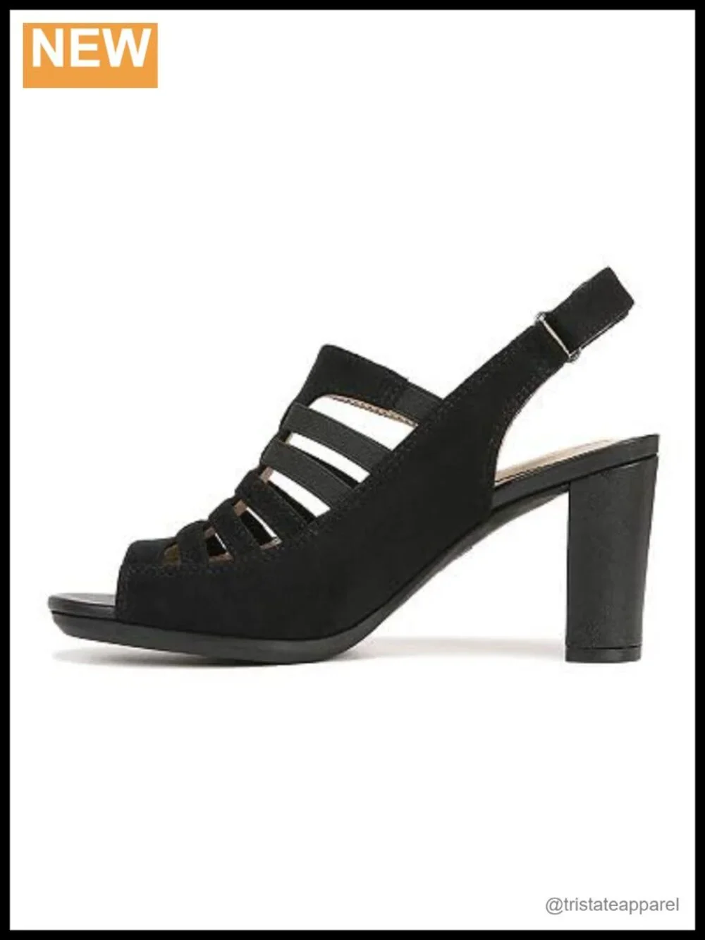 LifeStride Arlene Strappy Slingback Block Heel Sandals 3in Comfort